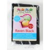 Raven Black - Pasta de zahar (fondant / icing / martipan), de culoare neagra, cu colorant natural - 0.250Kg