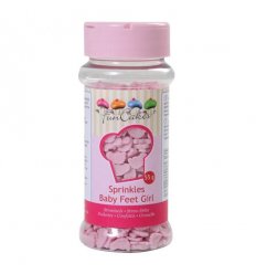FunCakes Sprinkles Baby Feet Girl (Piciorușe de copil - roz - Fetiță) - 55g