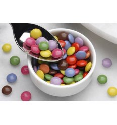 Multi Coloured Mini Chocolate Beans, 100g