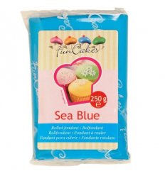 Sea Blue - colored ready-to-roll icing / fondant - 250g