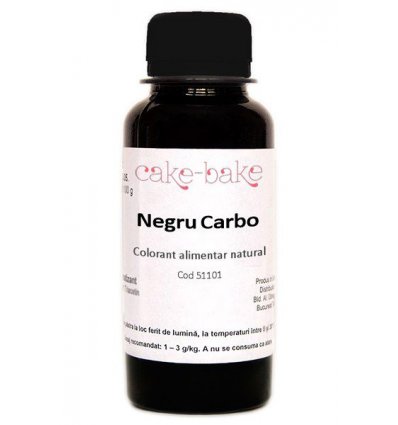 Colorant Alimentar Natural - Negru Carbo Vegetal, 50g