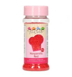 FunCakes Nonpareils - Roșu - 80 grame