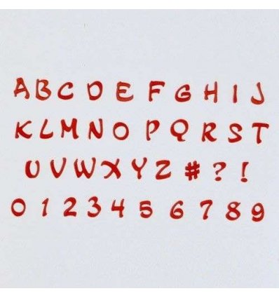 Decupatoare Alfabet & Cifre Majuscule Tappits Magical - FMM