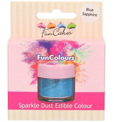 FunCakes Edible FunColours Sparkle Dust - Blue - 1.5g