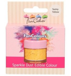 Colorant Alimentar Praf Sclipici -Galben- Sparkle Dust, 1.5g
