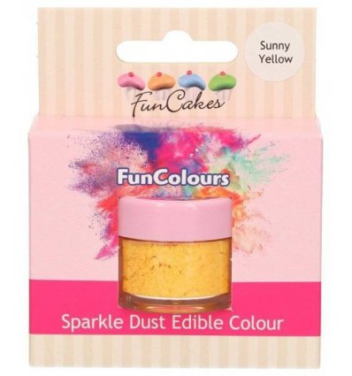 Edible Sparkle Dust -Sunny Yellow- Food Color, 1.5g