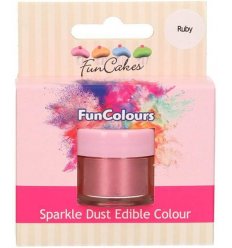 Colorant Alimentar Praf Sclipici -Ruby- Sparkle Dust, 3g