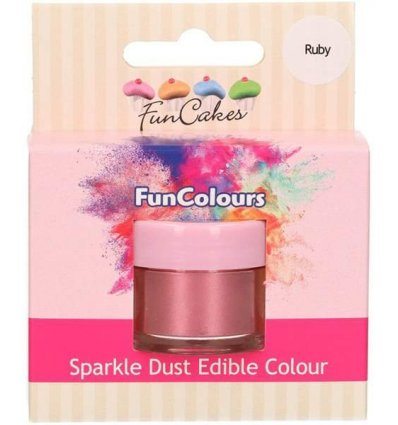 Edible Sparkle Dust -Ruby- Food Color, 3g
