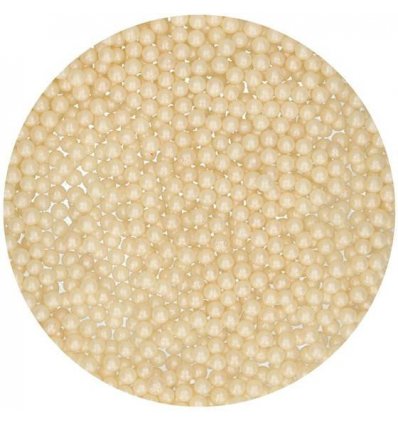 Sugar Pearls 4mm Oyster - 100 grams