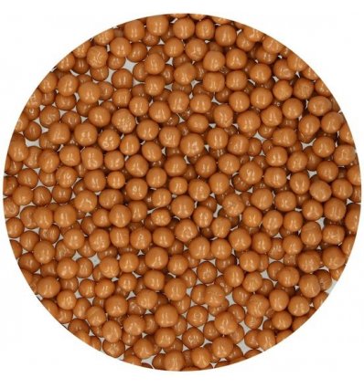 Perle crocante de Caramel Sărat în ciocolată - 70 grame