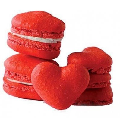 Silicone Baking Mat for HEART shaped Macarons - Silikomart