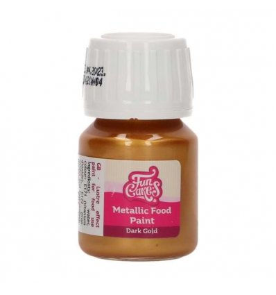 FunCakes Metallic Food Paint Dark Gold 30 ml