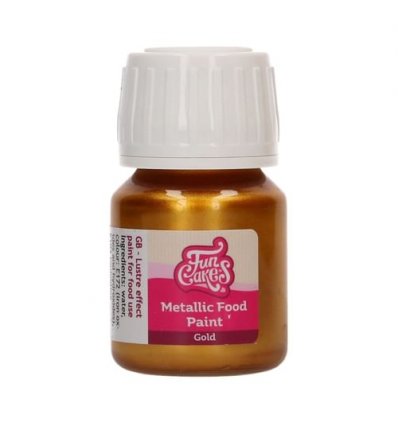 FunCakes Metallic Food Paint Gold 30 ml