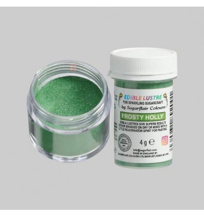 Sugarflair - Edible Lustre Frosty Holly Green, 4g