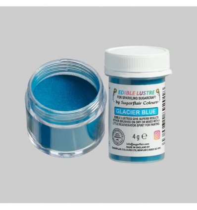 Sugarflair - Edible Lustre Glacier Blue, 4g