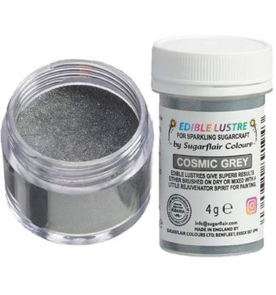 Sugarflair - Edible Lustre Cosmic Grey, 4g