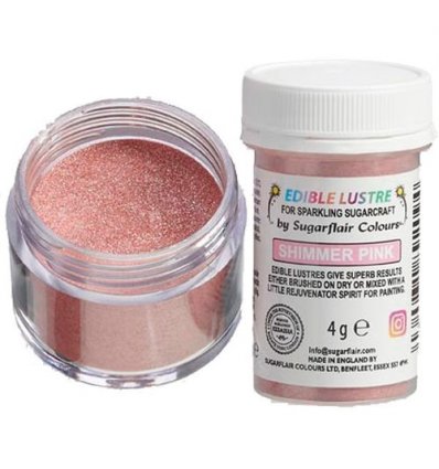 Sugarflair - Edible Lustre Shimmer Pink, 4g